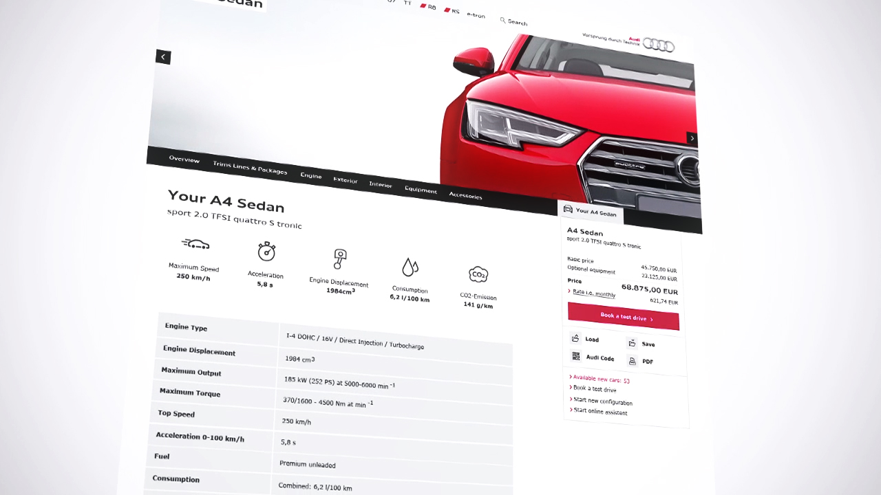 Style Frames Audi Connected